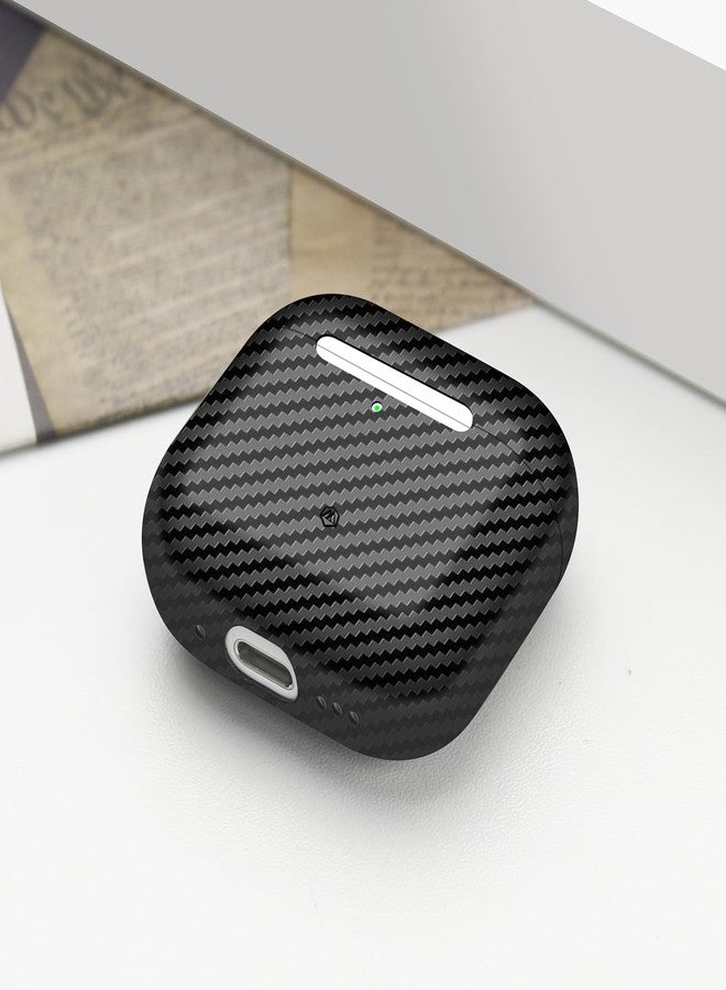 MONOCARBON Real 3K Carbon Fiber Case for Airpods 4,Ultra Light & Thin/Scratch Resistant Protective Hard Cover for 2024 New 4th Generation Airpods,Compatible with MagSafe Wireless Charging - Image 2