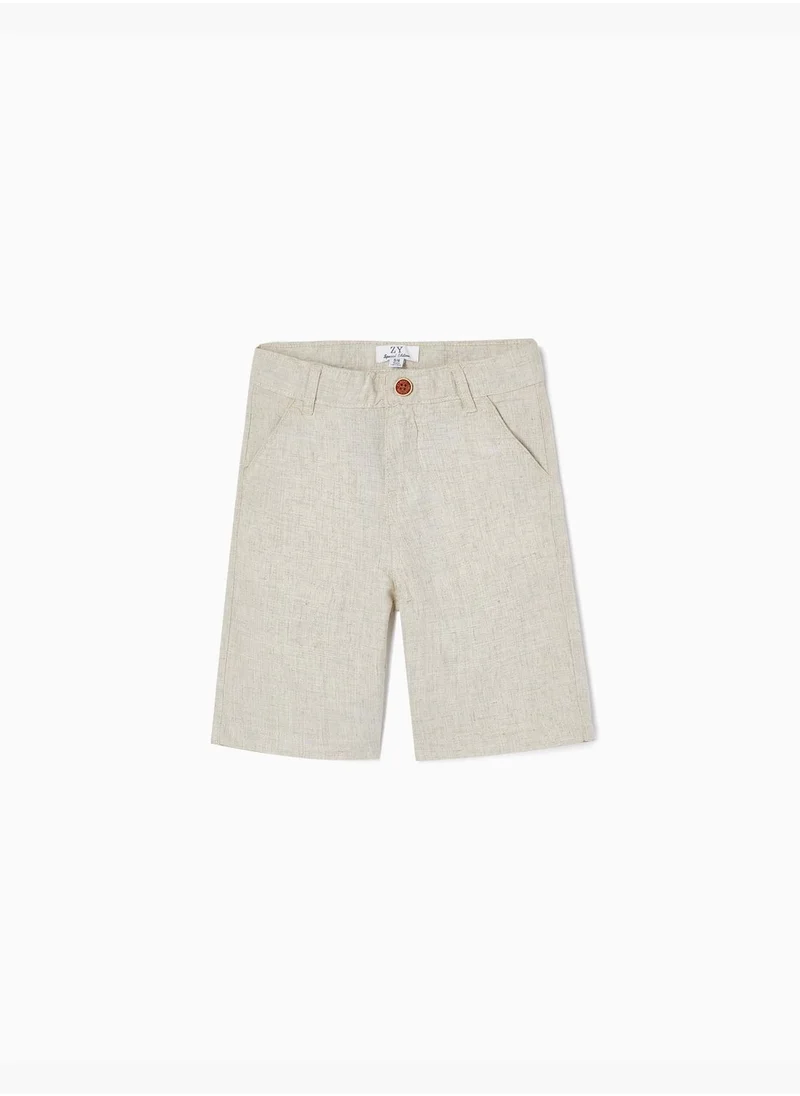 Zippy Zippy Shorts With Linen For Boys