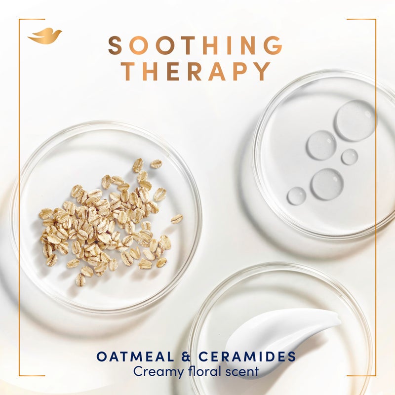 Dove Prebiotic Boost Hand Wash Soothing Therapy 4 Count for Lasting Softness, with Oatmeal & Ceramides, 12 oz - Image 4