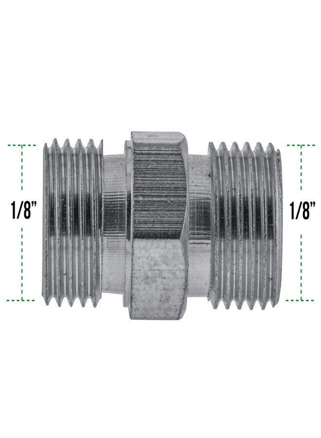 Master Airbrush Brand 1/8" BSP Male to 1/8" BSP Male Fitting Conversion Adapter Nipple, Connector for Airbrush Hoses, Compressors, Pipe - Image 2