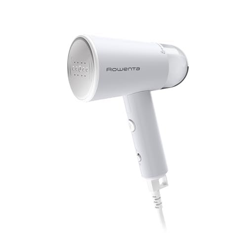Rowenta Travel Steam Handheld Steamer 2.3 Oz Tank Capacity, Foldable,Easy Steam, Effortless wrinkle removal, 1100 watts Portable, Ironing, Fabric Steamer, Vacation Essentials, Gray, DR1011 - Image 1