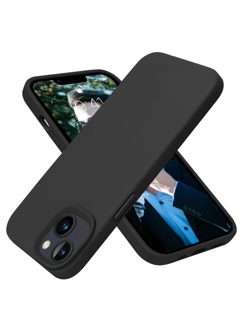 TIGER Compatible with iPhone 14 Case, Ultra Slim Fit Phone Case Liquid Silicone Cover with Full Body Protection Anti-Scratch Shockproof Bumper & Soft Microfiber Lining - Image 1