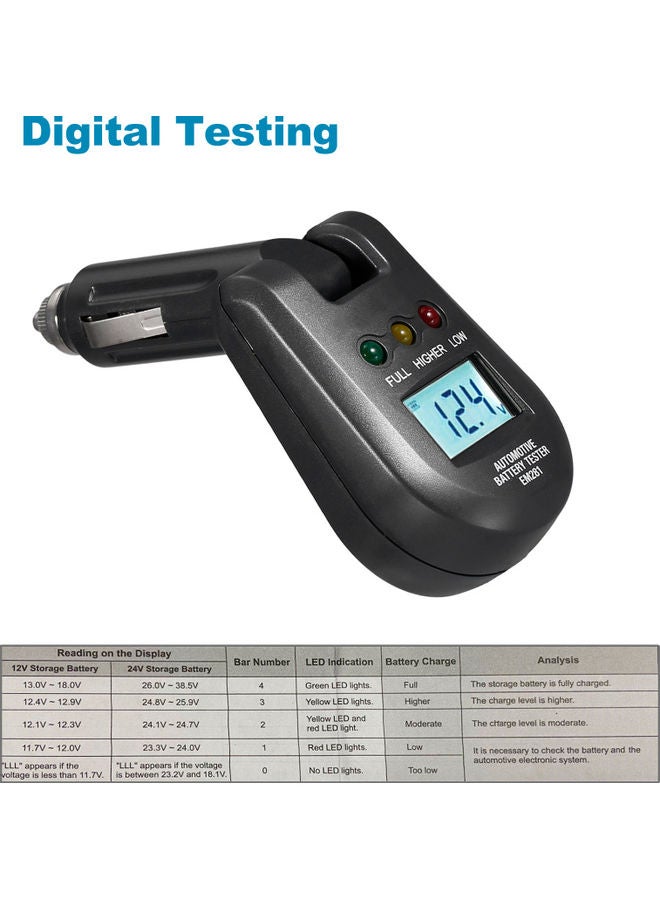 NIBEMINENT 12-24V Auto Car Testing Battery Meter - Image 2