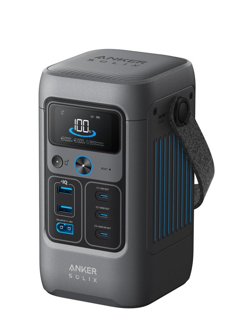 Anker - Anker SOLIX C200 DC Power Bank Station (60,000mAh), 192Wh Portable Power Station, LiFePO4 Battery, 200W Solar Generator, For Outdoor Camping, Traveling, and Emergencies (Optional Solar Panel) - Image 1
