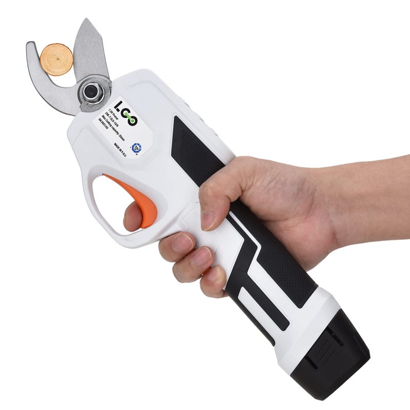 LIGO Cordless Pruning Shears for Thick Stems | 7.2V Fast-Charging Battery Trims 0.98" Branches | Safety Lock & Non-Slip Handle | Rose/Bush/Shrub Trimmer, with Removable Battery - Image 3