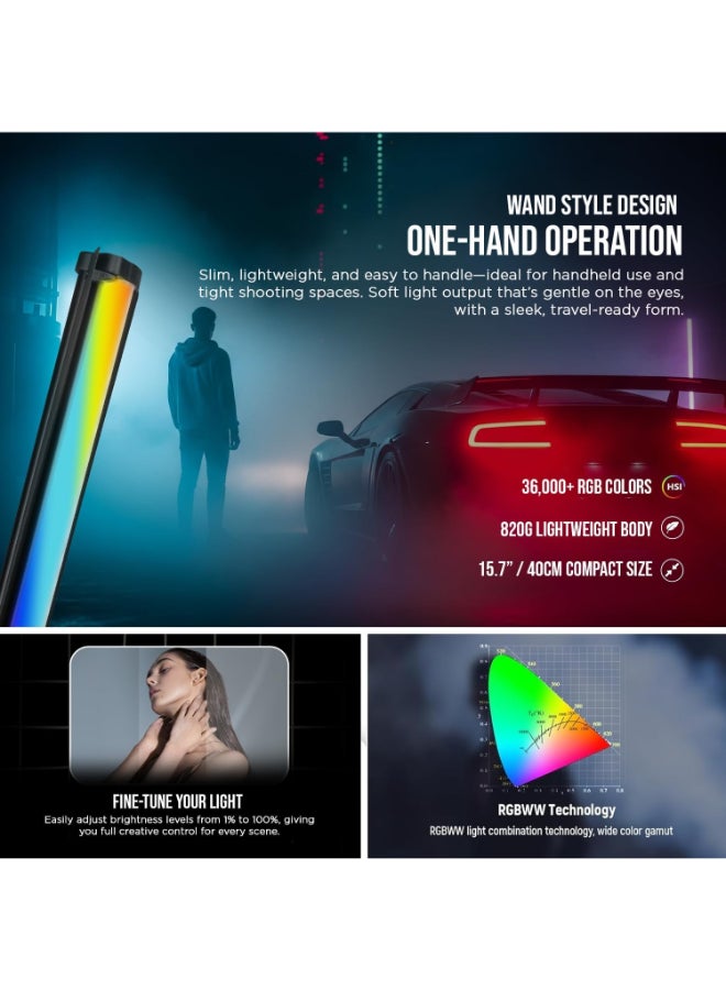 HIFFIN Renewed - 550 RGB LED Stick Light for Photography - Image 2