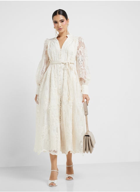 Lace A-Line Dress