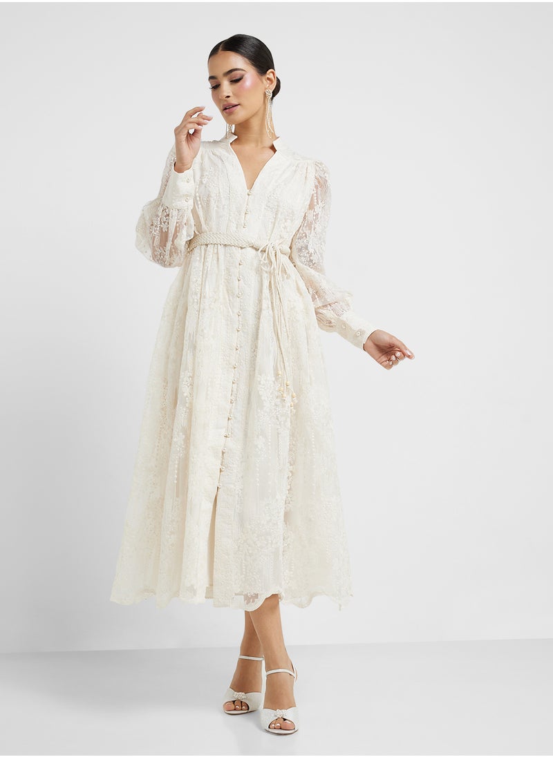 Lace A-Line Dress