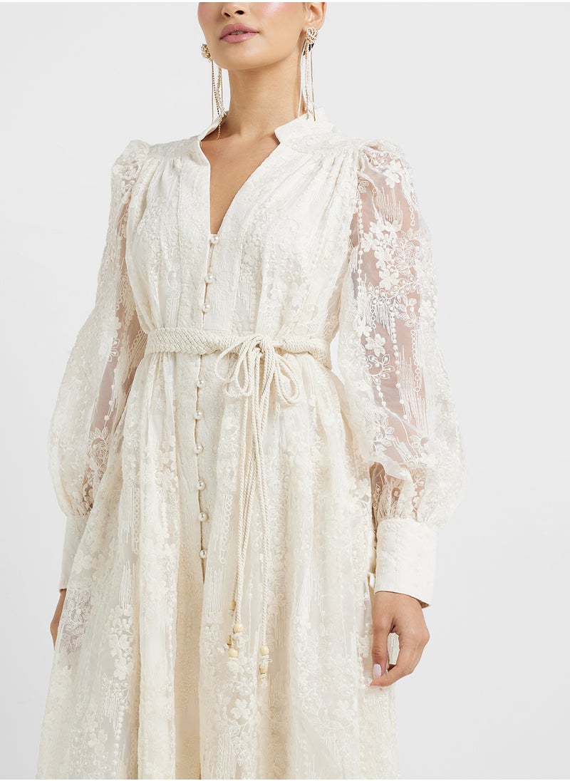 Lace A-Line Dress