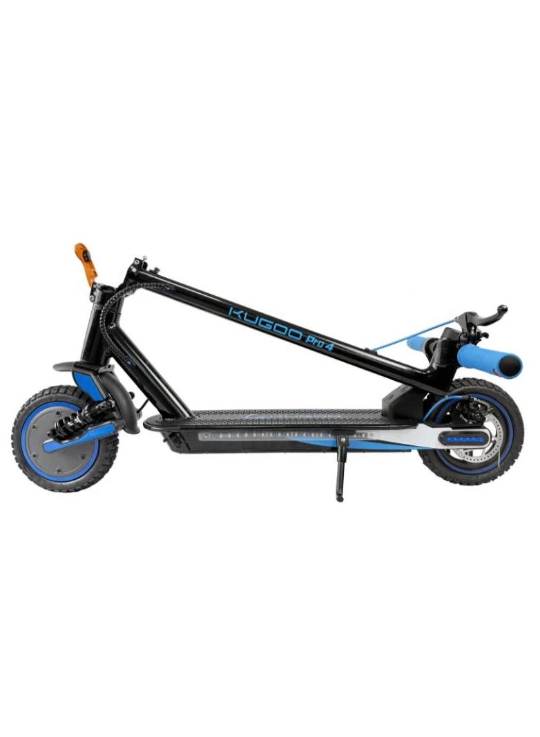 كوجو كيرين سكوتر كهربائي Kugoo Pro 4 بمحرك 350 واط، سرعة قصوى 25-30 كم/ساعة، بطارية 36 فولت 7.8 أمبير/ساعة، إطارات هوائية 8.5 بوصة، سكوتر كهربائي قابل للطي للبالغين (أزرق) - Image 2