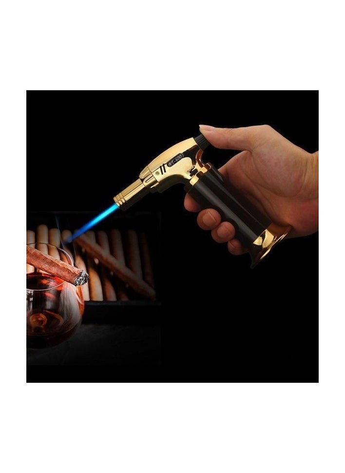 Generic - High-Power Flame Gun Torch Butane Lighter - Outdoor Gas Torch with Electricity Ignition, Adjustable Flame, and Safety Lock - Ideal for Camping, BBQ, Soldering, and Welding - Image 1