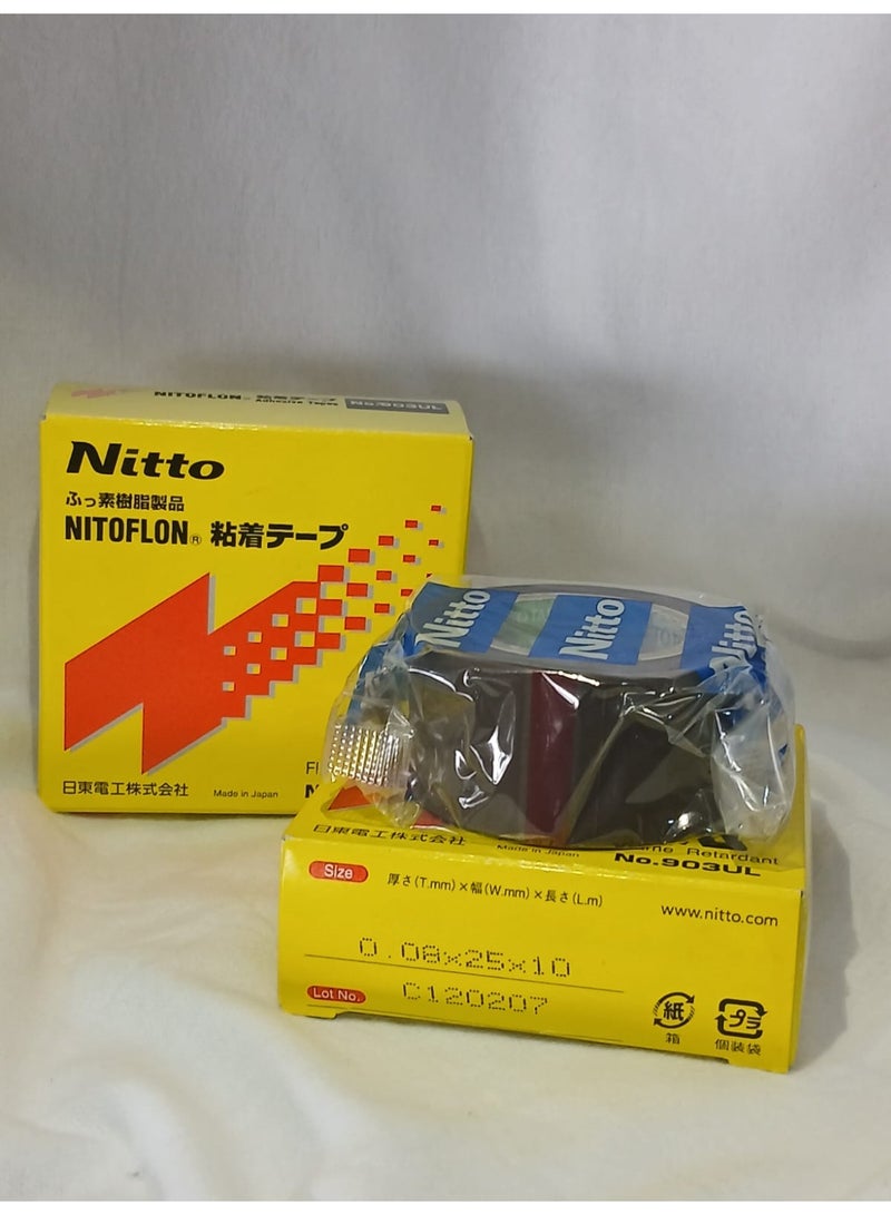 نيتو شريط لاصق نيتو تفلون، المقاس0.08mmT x 25mmW x 10meters L - Image 1