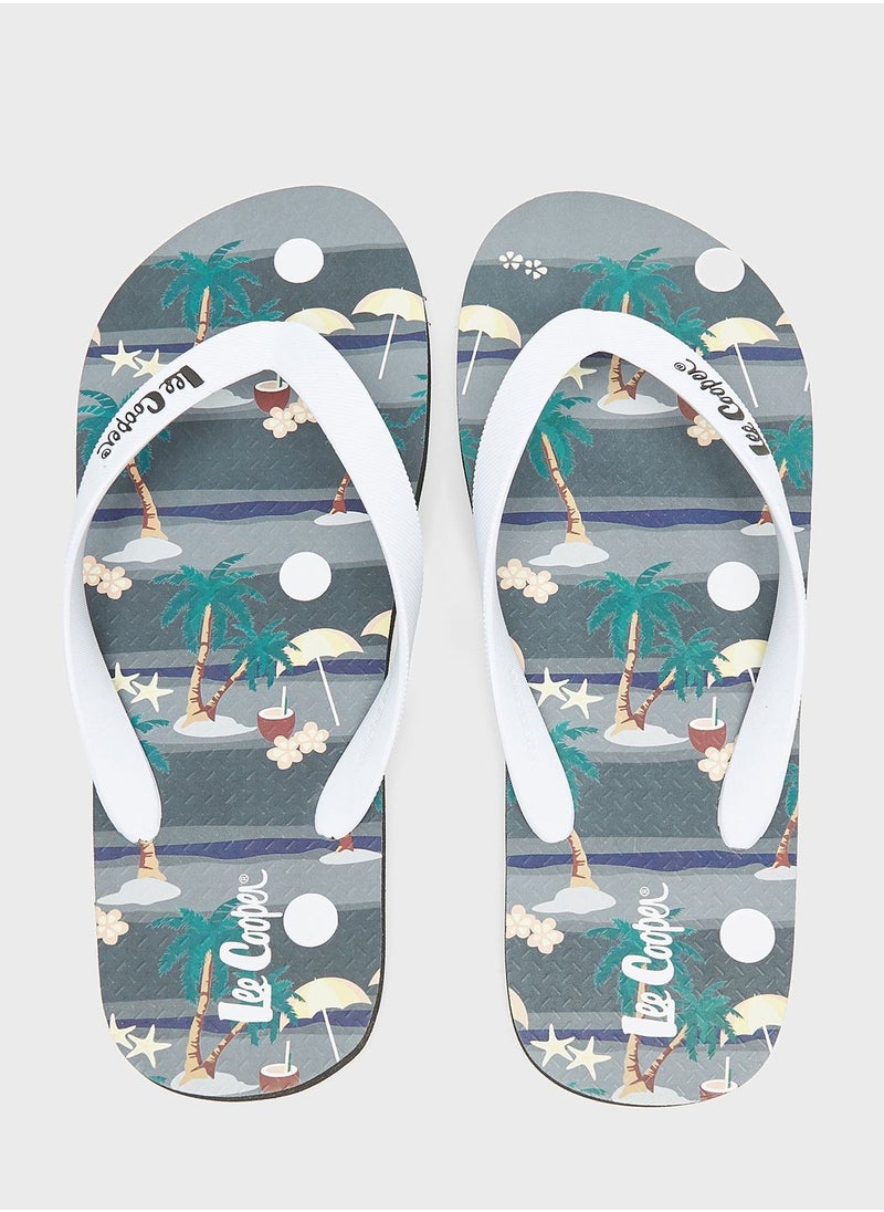 Lee Cooper - Printed Flip Flops - Image 1