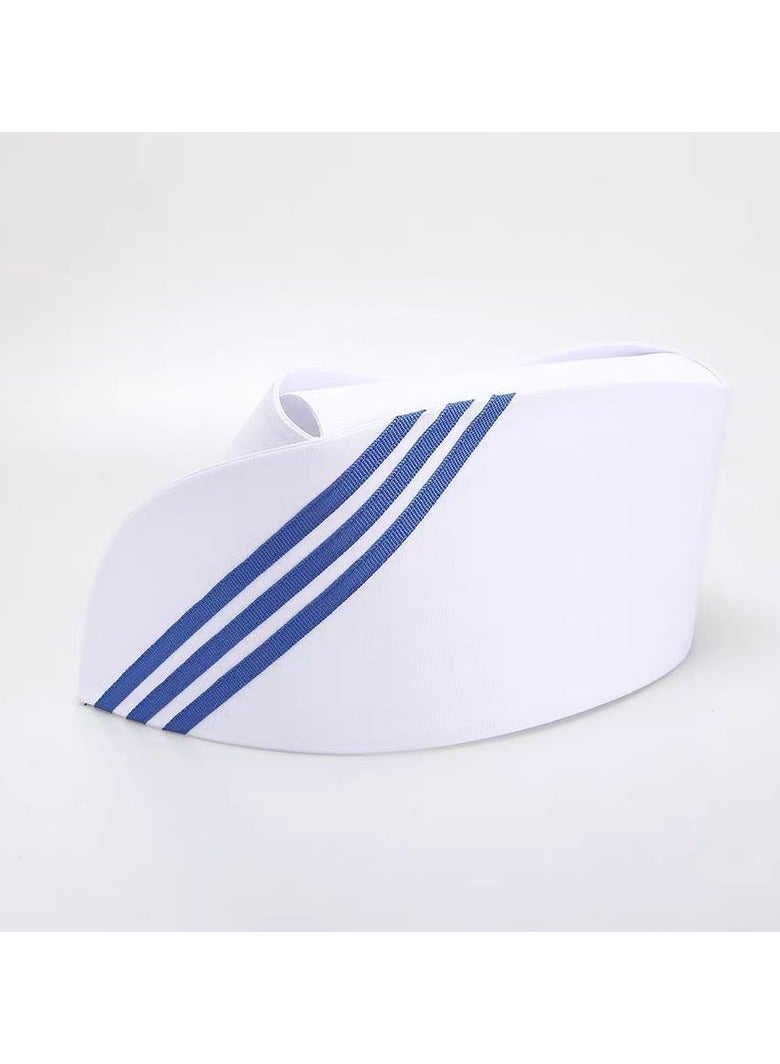 KUYING Thickened Nurse's Tailcoat Hat With Three Buckles And Adjustable Medical Work Cap
