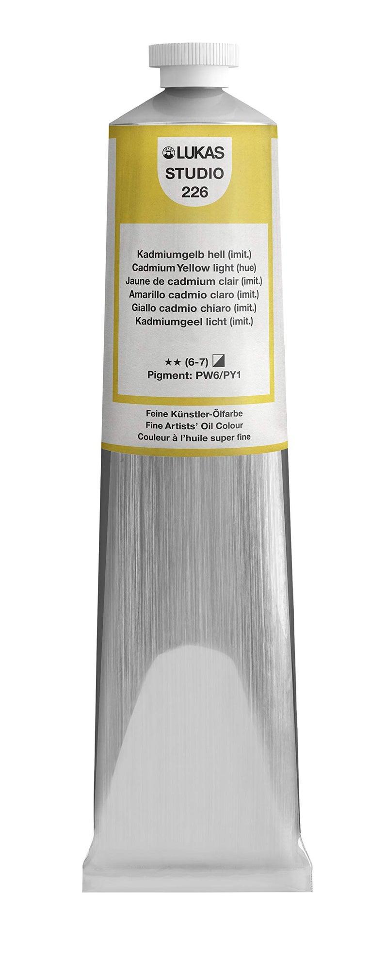 LUKAS Studio Artist Oil Color Paints HighPigment Oil Paint Made with Natural Binder for Artist Painting More Cadmium Yellow Light Hue 200 mL - Image 2