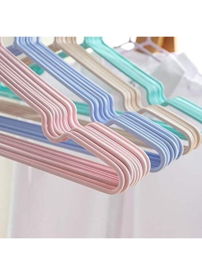 10 قطع شماعات ملابس 40 * 20 سم رف تجفيف معدني منزلي غير قابل للانزلاق للبالغين - Image 3