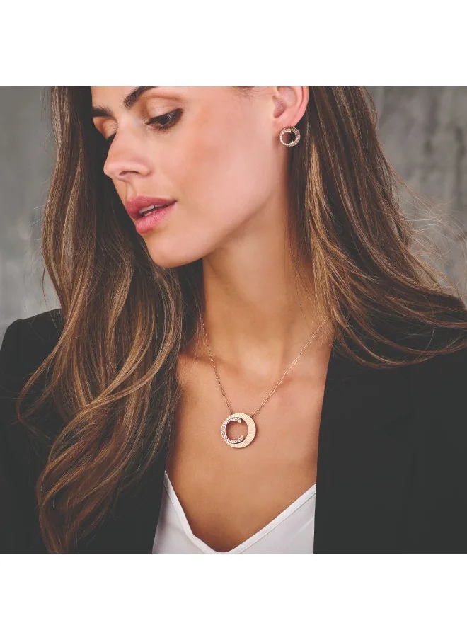 CERRUTI 1881 Pleat Rosegold Crystals Necklace For Women