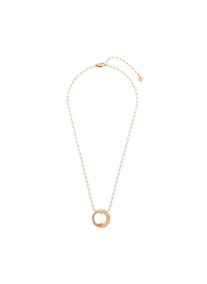 CERRUTI 1881 Pleat Rosegold Crystals Necklace For Women