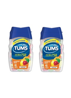 TUMS Tums Extra Strength 750mg 48 Chewable Tablets (2 pack)  - Image 1