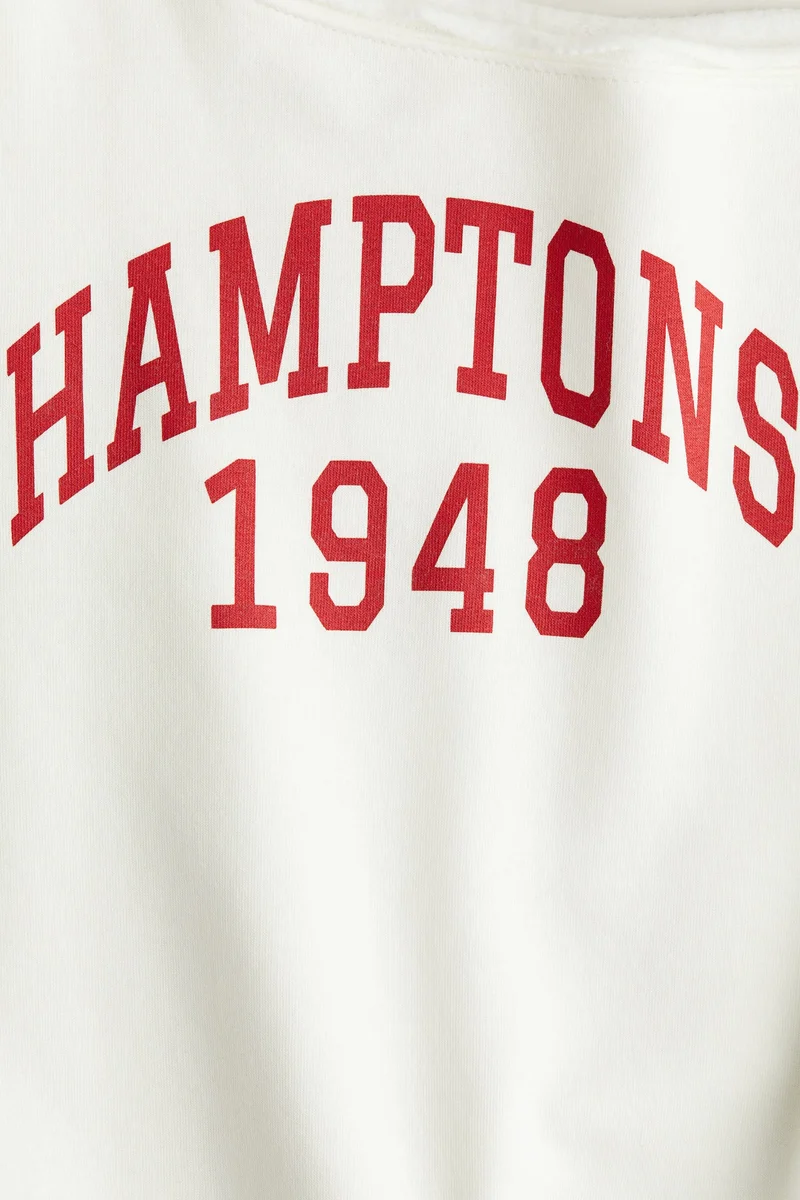 اتش اند ام سويت شيرت فضفاض بكتف واحد