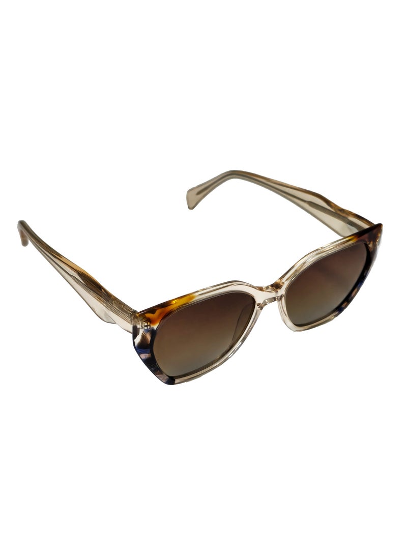 دلس دي إل إس نظارات شمسية للرجال والنساء - إطار أسيتات عين القطة مع عدسات واقية من الأشعة فوق البنفسجية متعددة الاستخدامات (S0011-C4) - Image 5