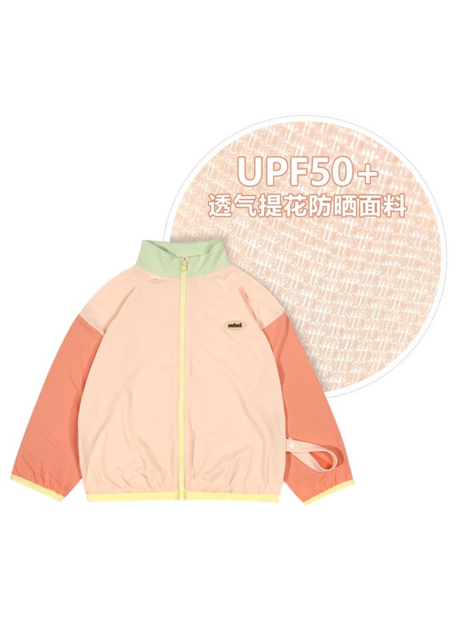 Minizone Kidsren's Anti-uv Jacket, Boys' Sun Protection Clothing, Thin Cardigan, Girls' Breathable Skin Clothing, Outdoor