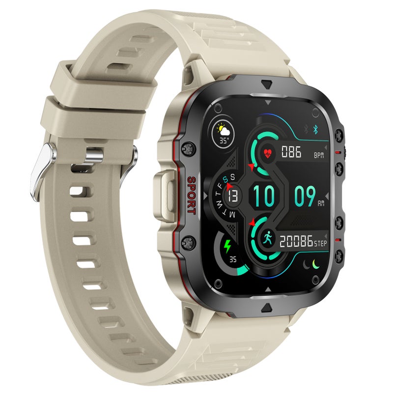Smart Watch 1.96-Inch High-Resolution Full Touchscreen - 7-10 Days Working Time 30m Waterproof Health Monitor for Daily Use Sports Enthusiasts - Image 4