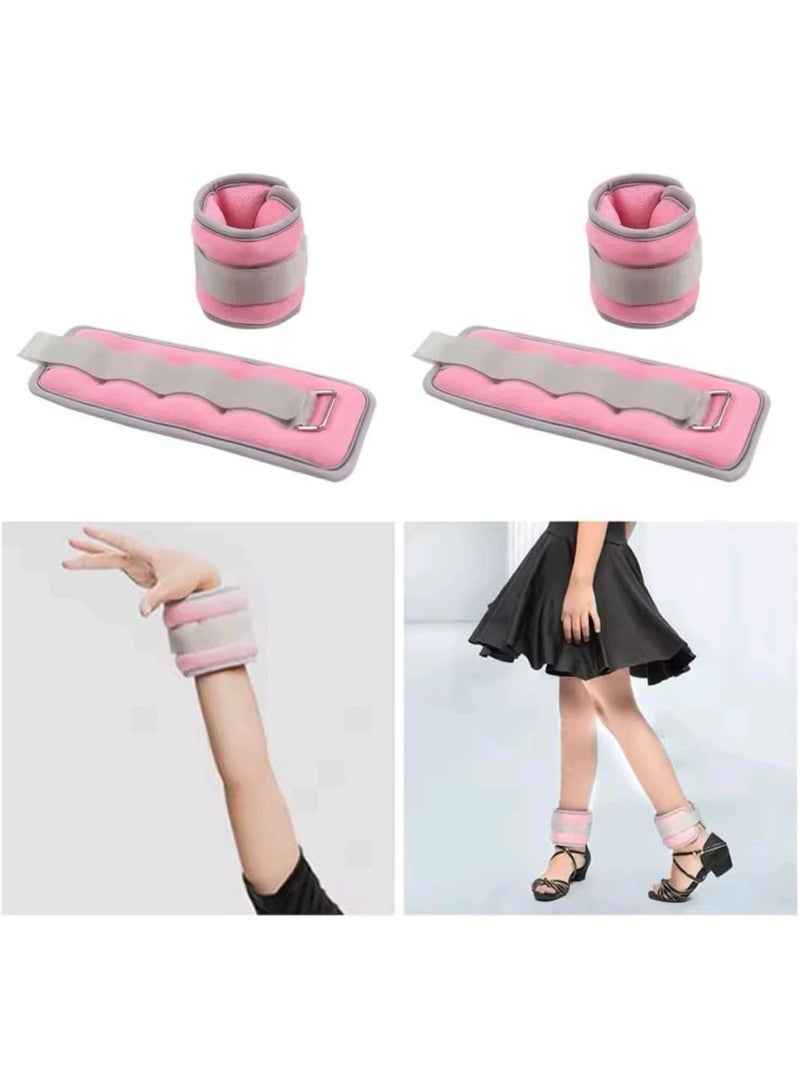 Adjustable Wrist & Ankle Weights for Exercise, Set of 2 * 500g (Multicolor) - Image 5