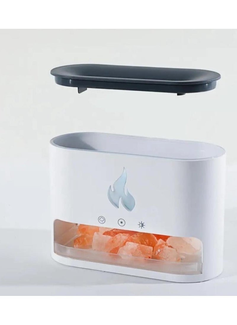 Denx An Aromatic Diffuser With A Flame Lighting Effect In The Form Of Himalayan Salt Stones For Distinctive Lighting From - Image 4