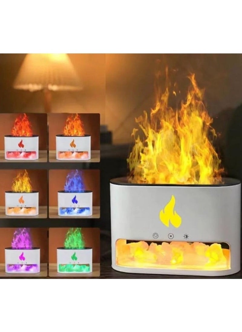 Denx An Aromatic Diffuser With A Flame Lighting Effect In The Form Of Himalayan Salt Stones For Distinctive Lighting From - Image 2