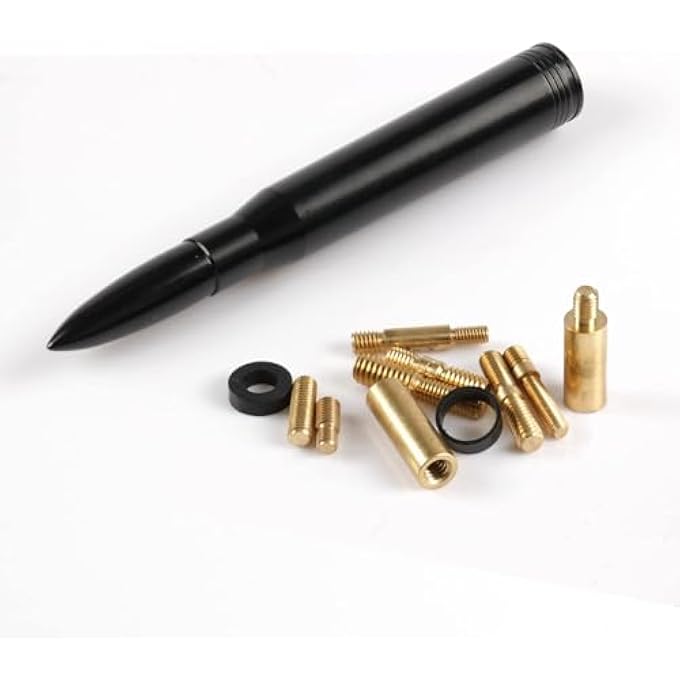 Bukela Universal Car Antenna Replacement Compatible With Ford Dodge Chevrolet Gmc Jeep Toyota Truck Replacement Antenna  Made Of Rugged Billet And Aluminum Black Car Accessories - Image 4