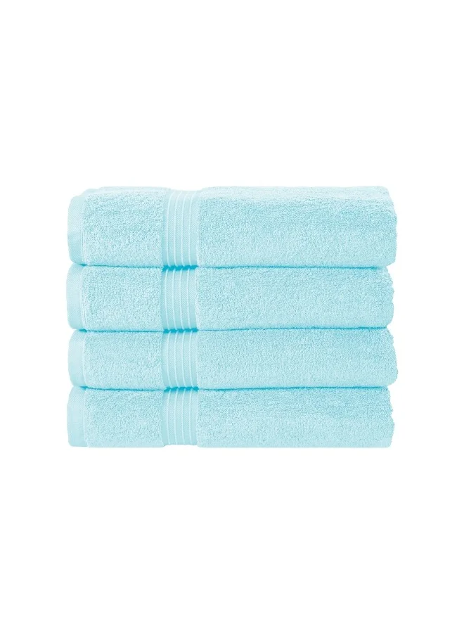 Bliss Casa 4-Piece 100% Combed Cotton Hand Towels - 550 GSM Quick Dry Highly Absorbent Hand Towel Set 16x28 Inch