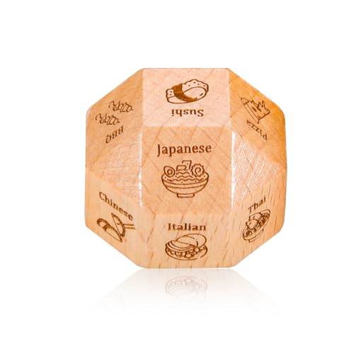 TI-EDC Date Night Dice Boyfriend Gifts Food Dice Easter Basket for Boyfriend Husband Girlfriend Wife Romantic Gifts for Men Women I Love You Gifts Fathers Gifts for Husband - Image 1