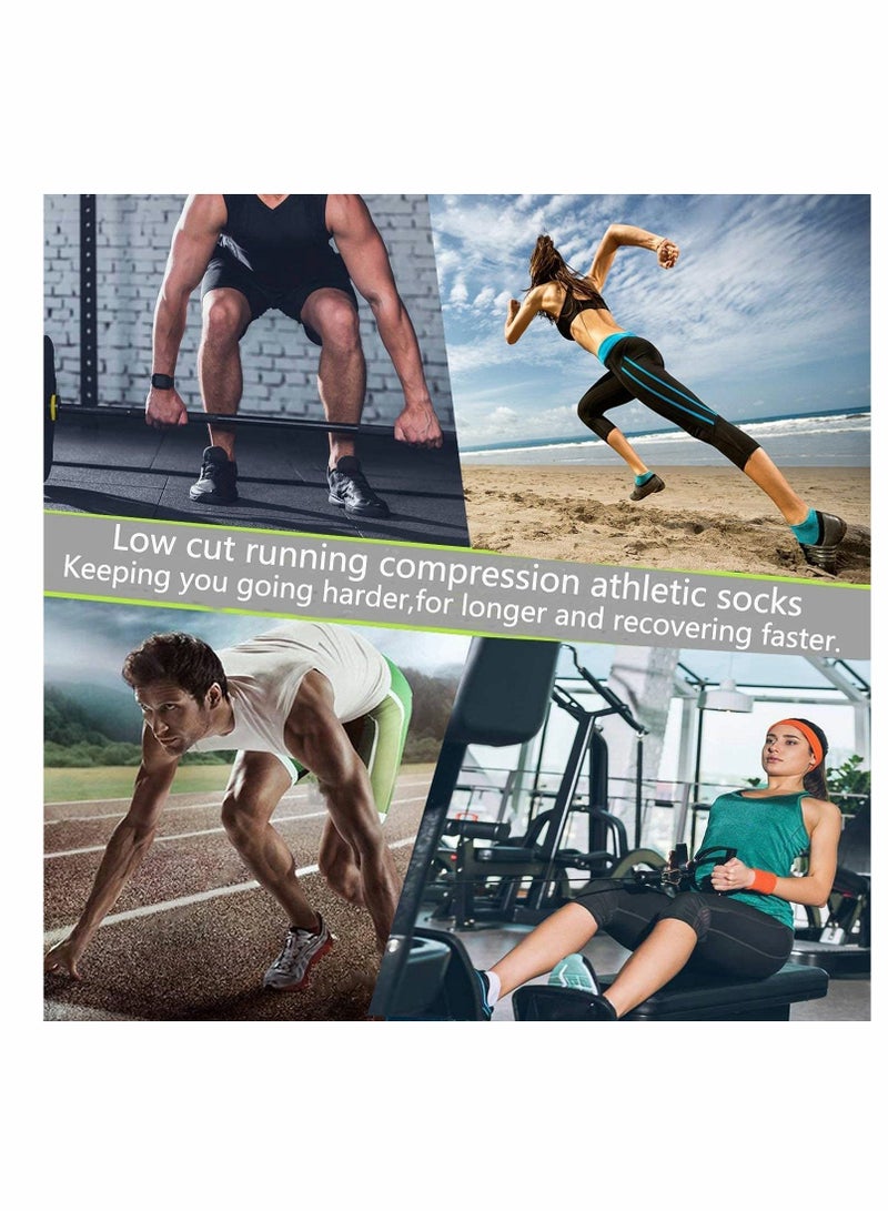 Compression Socks Plantar Fasciitis for Women & Men Circulation 7 Pairs Arch Ankle Support 15-20 mmHg Best Running Cycling,Nurses,Hiking(S/M) - Image 4