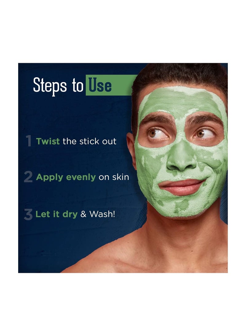 Beardhood Green Tea Cleansing Mask Stick for Face For Blackheads Whiteheads Oil Control - Image 3