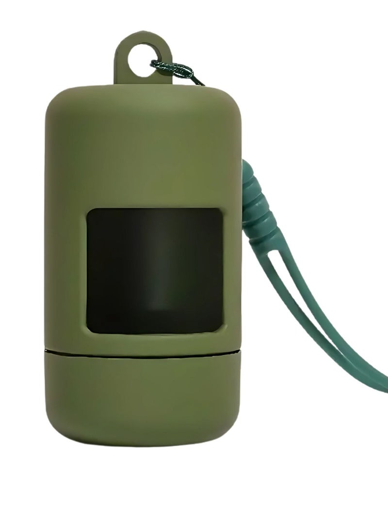 1pc  Dog waste Bag Dispenser Box , Army green color