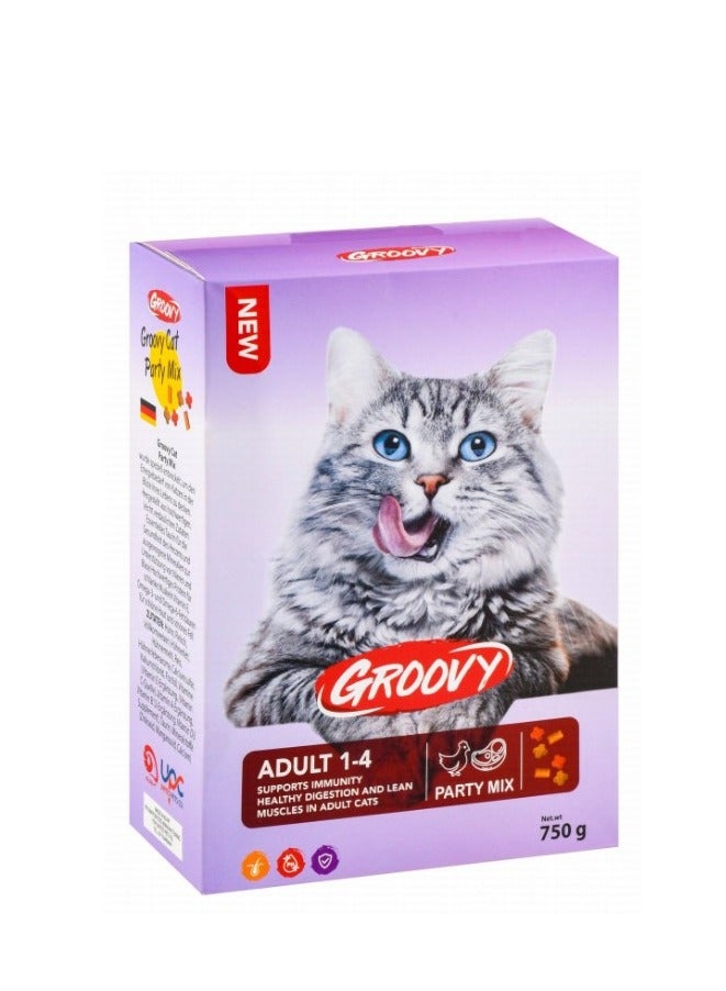 جروفي Dry Food party mix for Adult Cats (1-4 Years)750 gr