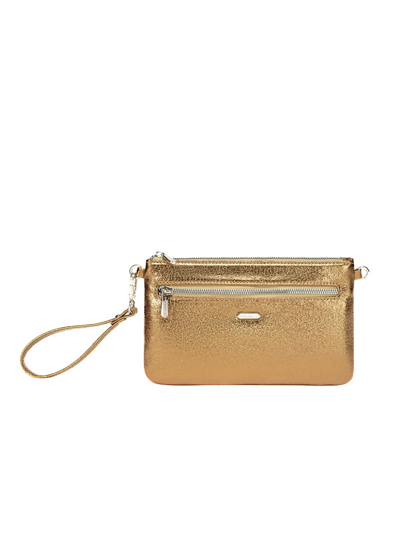 David Jones David Jones Women’s Shoulder Bags for Women Handbags Lightweight Bag, Long Handle, Crossbody Shoulder Totes Stylish For Work, School & College Color GOLD