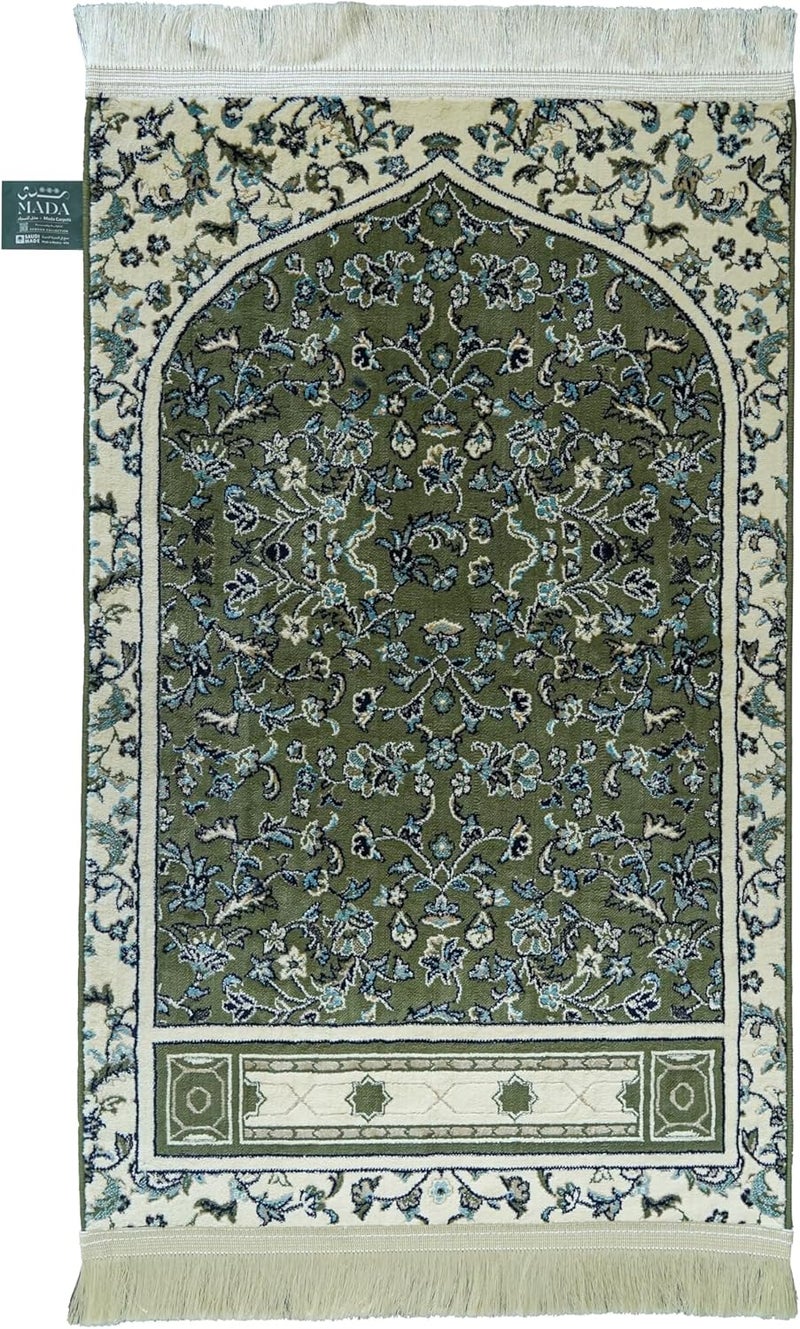 بلاتينيوم سجادة الصلاة المحراب بلاتينيوم روضة المدينة، 70x110، أخضر - Image 1