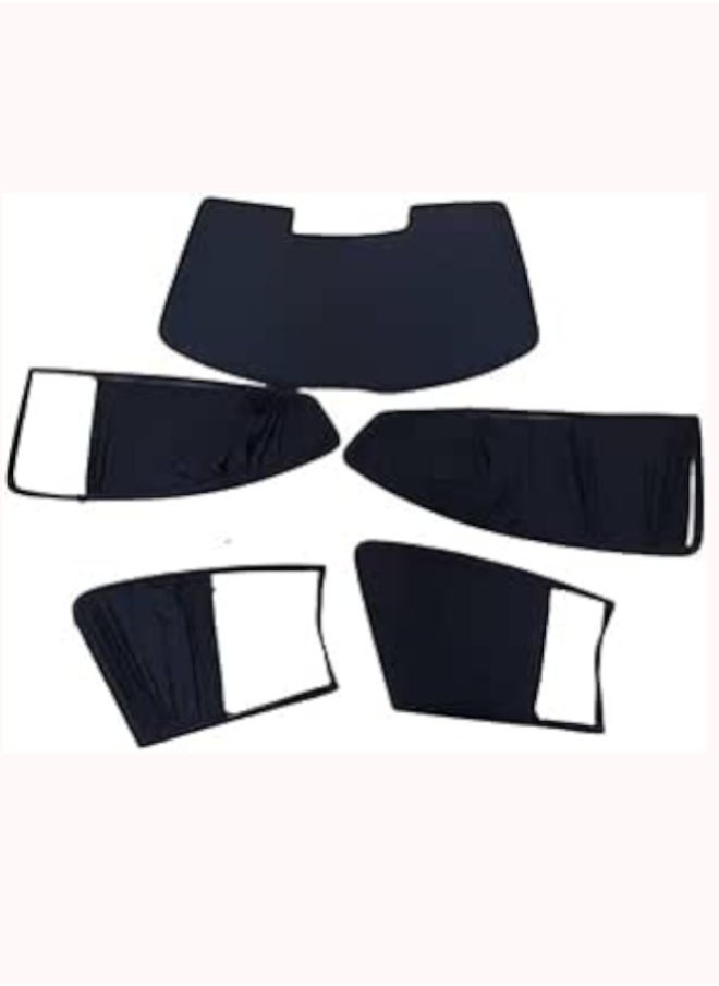 Generic 5 Pieces Movable Sunscreen Curtain Set for Hyundai Elantra MD 