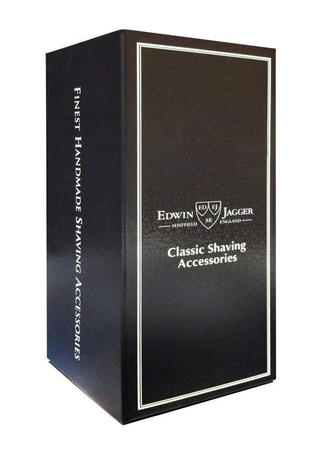 Edwin Jagger Chrome Plated Handle For a Mach3 Razor Cartridge Orange (Imitation Horn) - Image 4