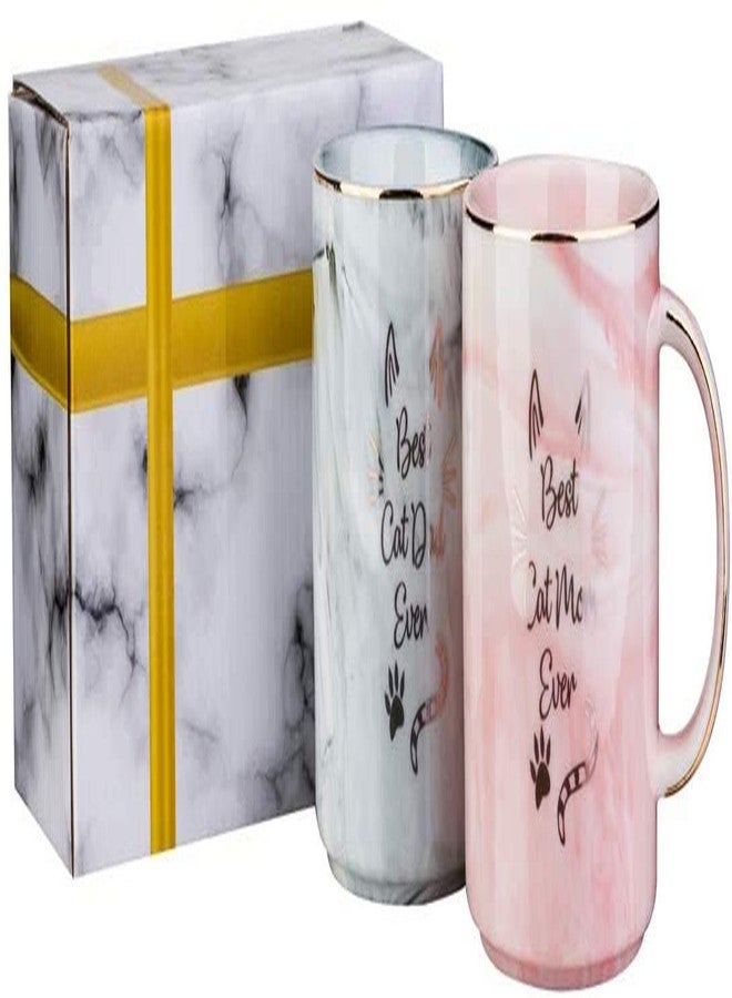 Mecai Funny Mugs For Cat Lovers Couples-Best Mom/Dad Ever Coffee Mug Set,Funny Gift Ideas For Men and Women New Cat Parent Gifts - Image 5