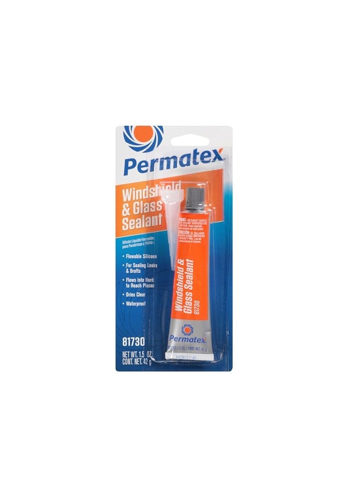 Permatex 81730 Flowable Silicone Windshield and Glass Sealer 15 oz - Image 1