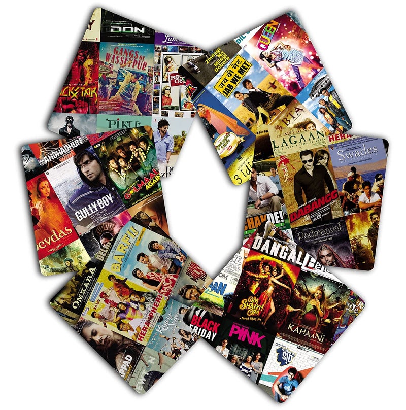 إكسيتينج لايفز بوليوود الأفلام الهندية الهندية ، مجموعة من سيارات المواد الخشبية الستة MDF للمنزل والمطبخ طاولة الطعام ديكور المنزل - Image 3