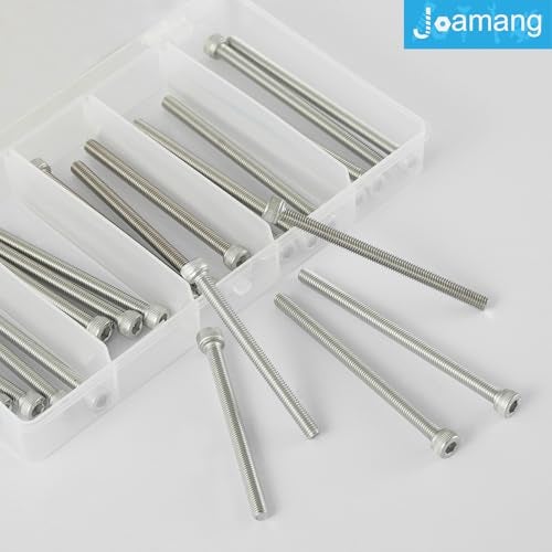 Joamang M5 x 60mm 65mm 70mm 75mm 80mm Socket Head Cap Screws Bolts, Stainless Steel 304, Metric Allen Hex Drive, Bright Finish, Fully Threaded, Assortment Kit 25PCS - Image 3