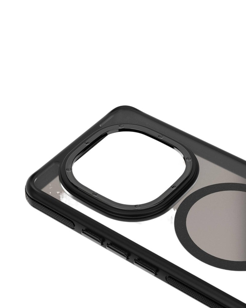 غطاء MagSafe بTPU + PC باللون أسود مغناطيسي من مادة TPU لـ Redmi Note 13 Pro مع ملمس ناعم ومغناطيس قوي مع مقاوم للصدمات مع حماية من السقوط للمكتب للاستخدام الخارجي للاستخدام العملي - Image 3