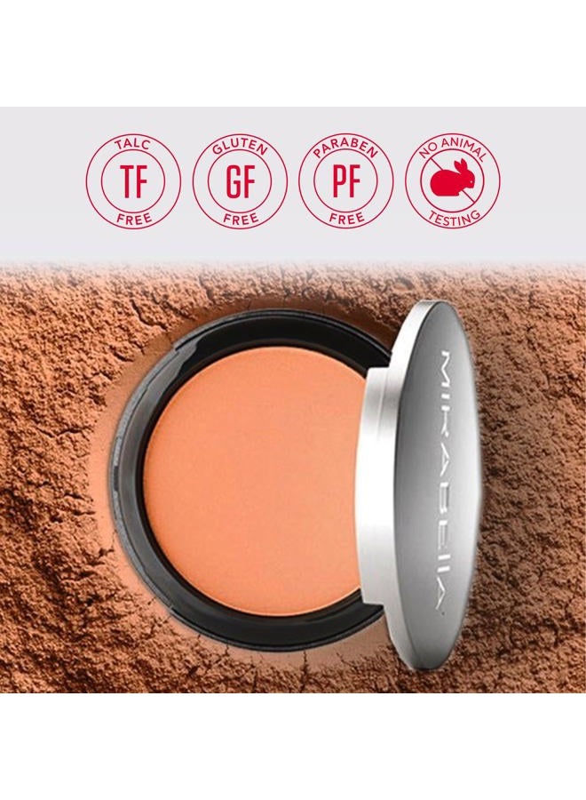Mirabella Pure Press Powder Foundation Makeup, HD Finish Buildable Mineral Foundation for Sensitive Skin and All Skin Types with Age-Defying Benefits, Jojoba and Triglyceride, Original Medium/Dark IV - Image 5