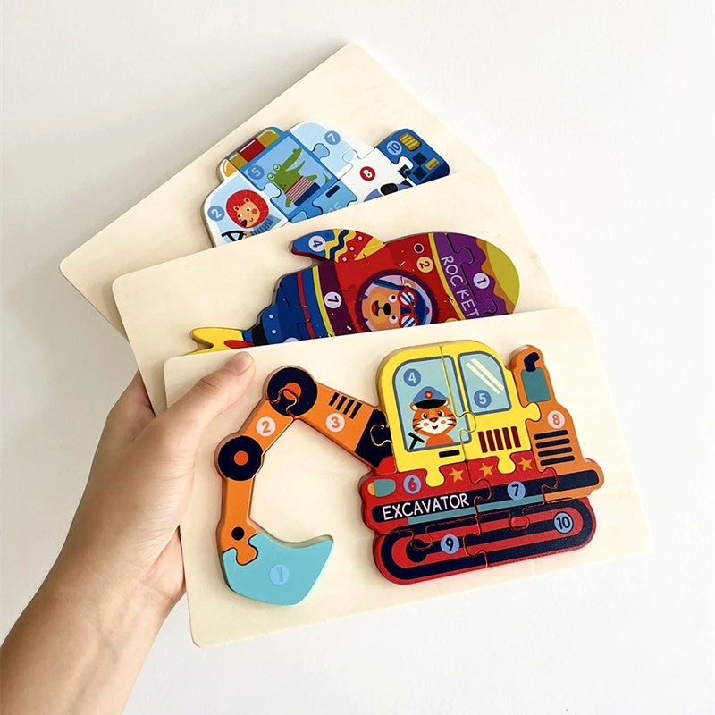 Children'S Animal Digital English Enlightenment Puzzle Baby Logical Thinking Puzzle Development Mental Hand-Held Board - Image 4