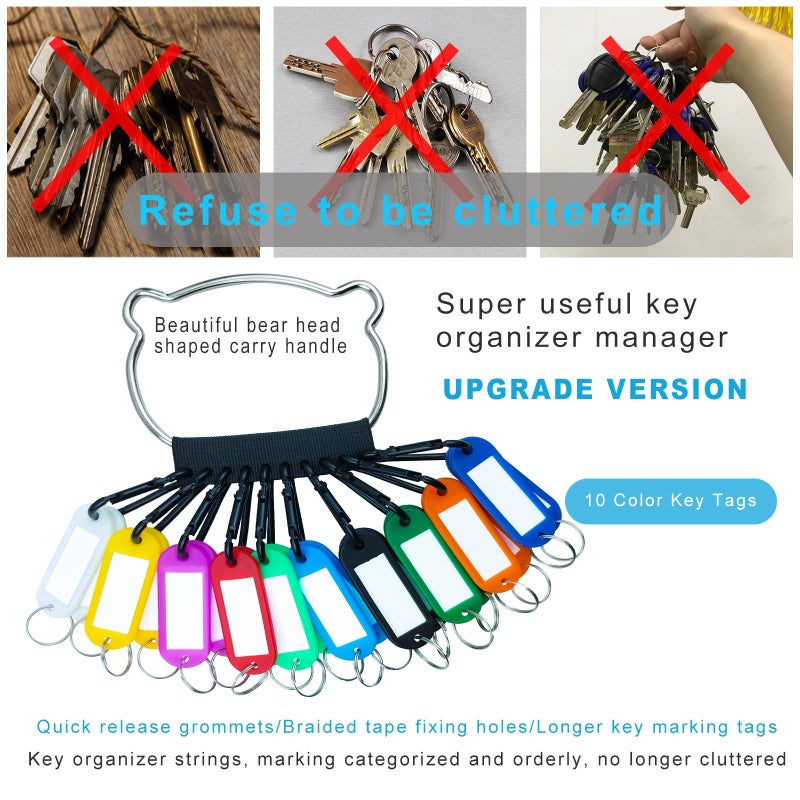 Nauwer Portable Key Organizer Manager With Enlarged Window For Writing And Displaying More Text  Suitable For Warehouses  Offices  Schools  Homes  Etc (Key Marking And Management) - Image 2