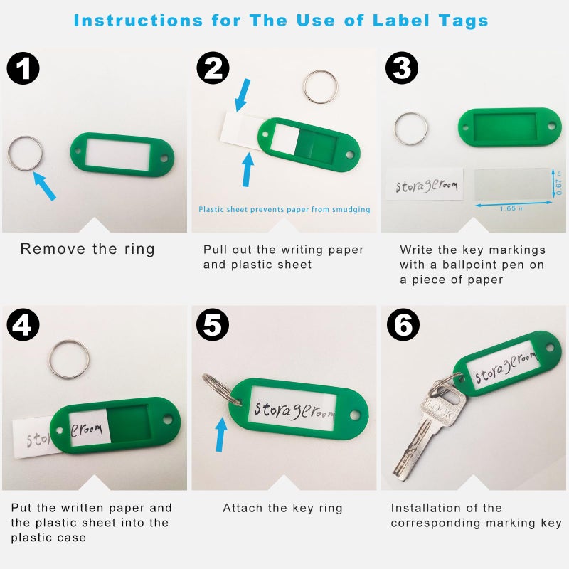 Nauwer Portable Key Organizer Manager With Enlarged Window For Writing And Displaying More Text  Suitable For Warehouses  Offices  Schools  Homes  Etc (Key Marking And Management) - Image 4